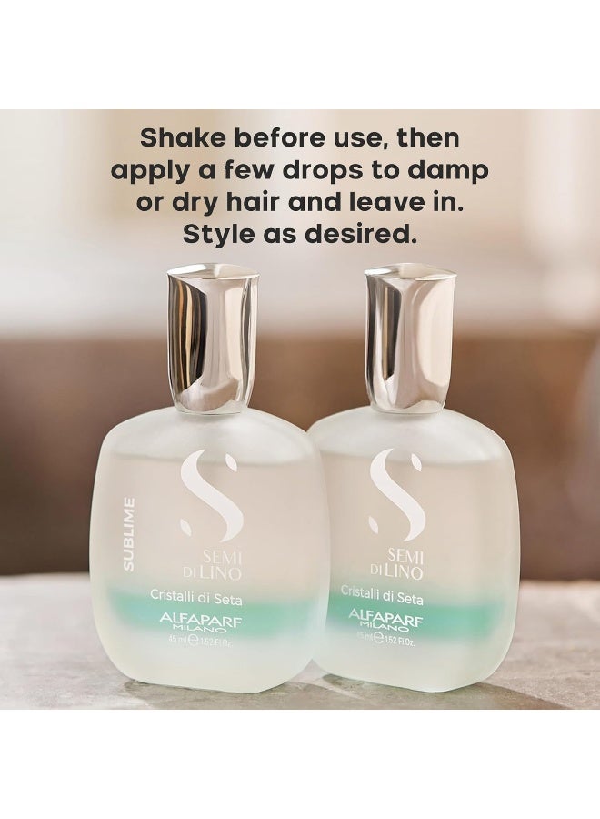 Alfaparf Milano Semi Di Lino Sublime Cristalli di Seta (All Hair Types) 45ml/1.52oz - Image 5