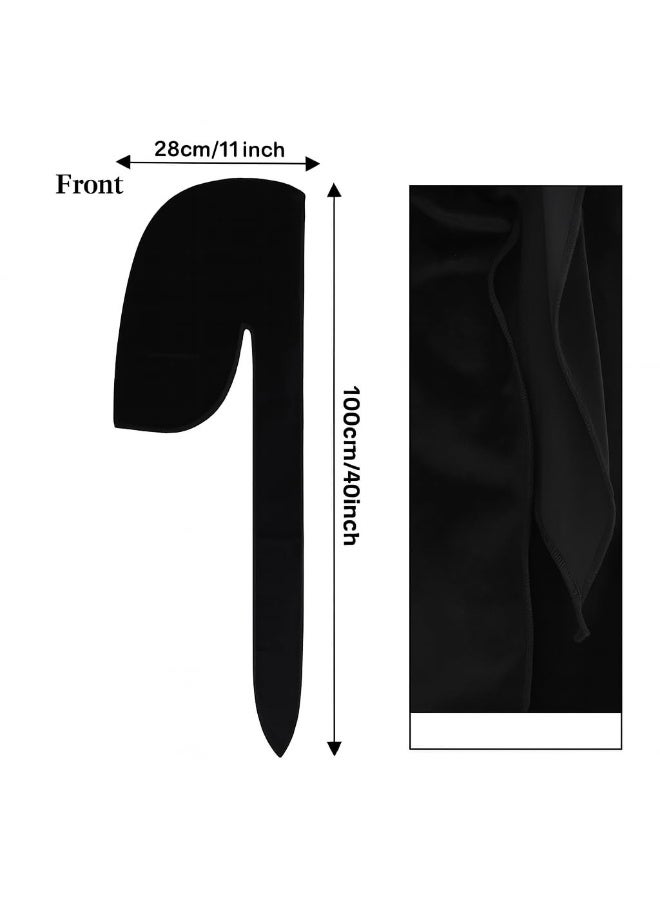 Superior Velvet Durag - Soft Velvet Durags for Men & Women, Long Double Wide Straps, Silky Durag Liner, Triple Stitched - Image 5