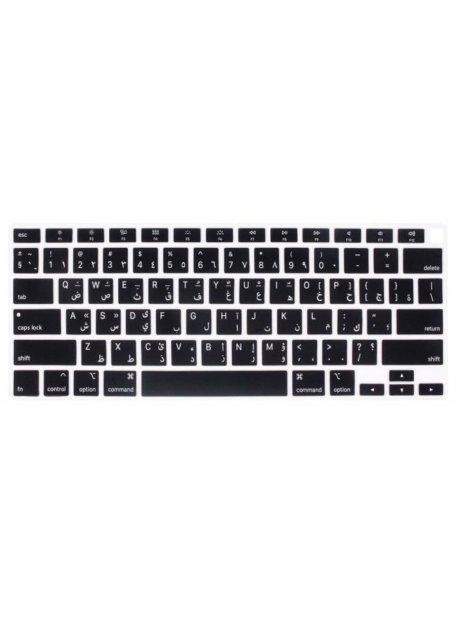 UHamn Arabic Language Silicone Keyboard Cover Skin Protector Compatible 2020 Release MacBook Air 13 inch with Touch ID Model A2179 (not fit 2015-2019 Versions MacBook Air 13 A1369 A1466 A1932) - Image 1