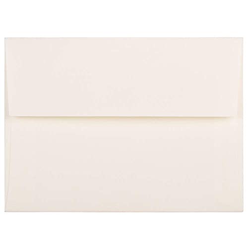 JAM PAPER A6 Strathmore Invitation Envelopes - 4 3/4 x 6 1/2 - Natural White Linen - 50/Pack - Image 4