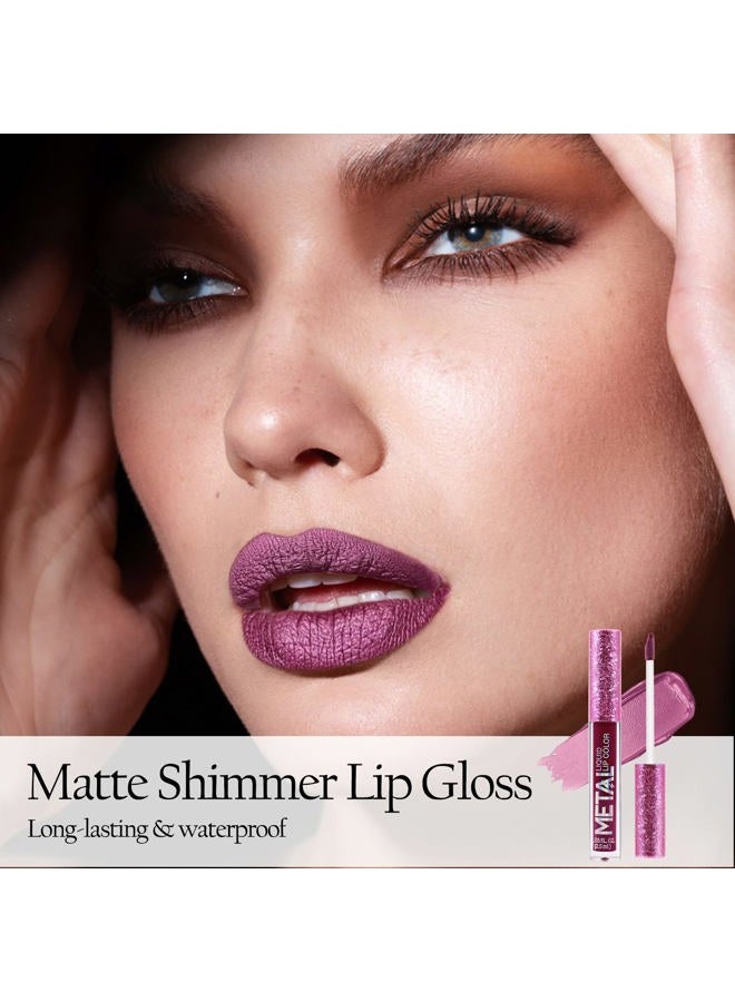 Boobeen Metallic Liquid Lipsticks Matte Lips Lipstick Pearl Glitter Lip Gloss High Pigment Long Lasting Nonstick Lip Glaze Makeup for Women and Girls - Image 5