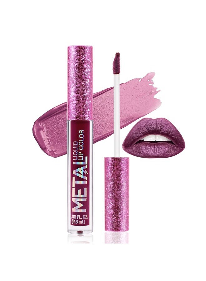 Boobeen Metallic Liquid Lipsticks Matte Lips Lipstick Pearl Glitter Lip Gloss High Pigment Long Lasting Nonstick Lip Glaze Makeup for Women and Girls - Image 1