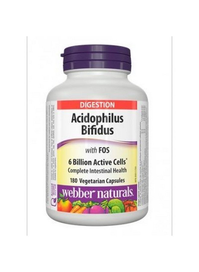 Webber naturals Webber Naturals Acidophilus with Bifidus & FOS, 180 caps