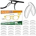 SMARTTOP Adhesive Nose Pad12 Pairs 13mm Ultra Thin Stick On Eyeglass Nose pad with Super Sticky Backing Silicone AntiSlip for Glasses Sunglasses - Image 1