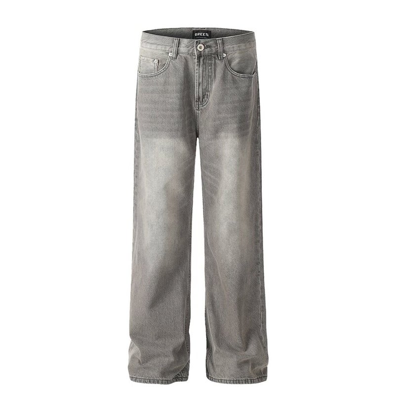 Unisex Classic Denim Jeans Loose Fit Daily Outdoor Wear - Image 1