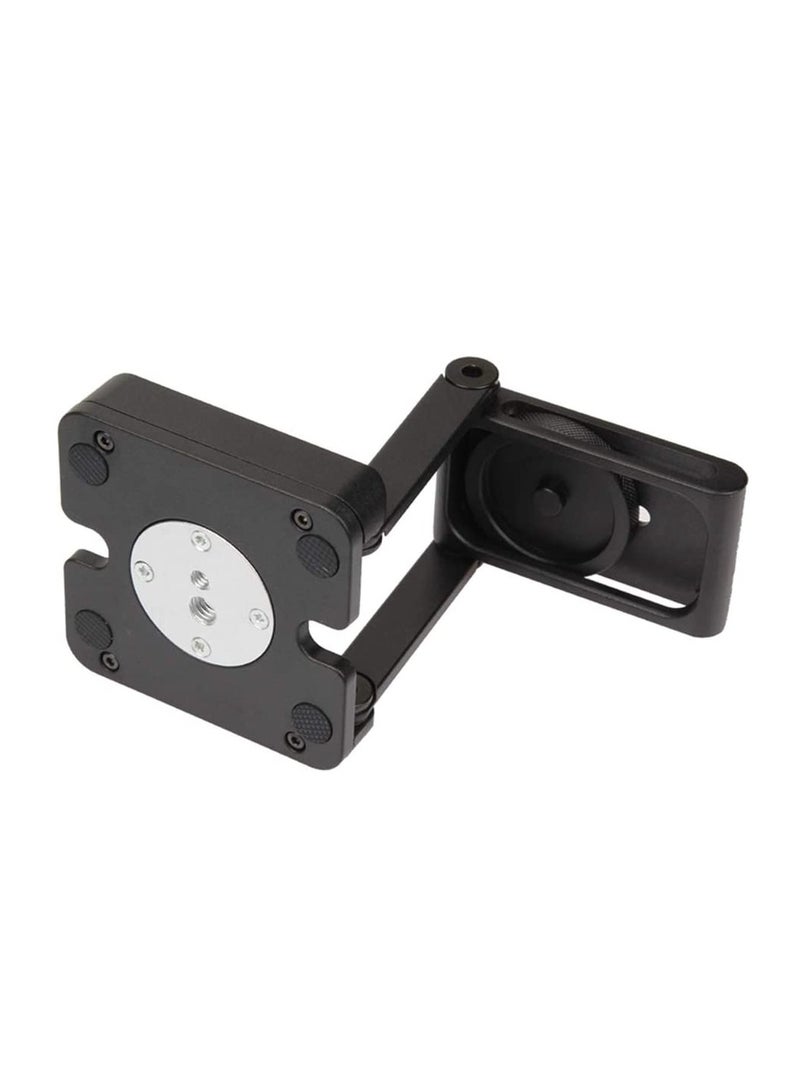 Aluminum Alloy Z Flex Tilt Head Folding Quick Release Plate Stand Holder with Spirit Level Slide Rail for DSLR - Image 5