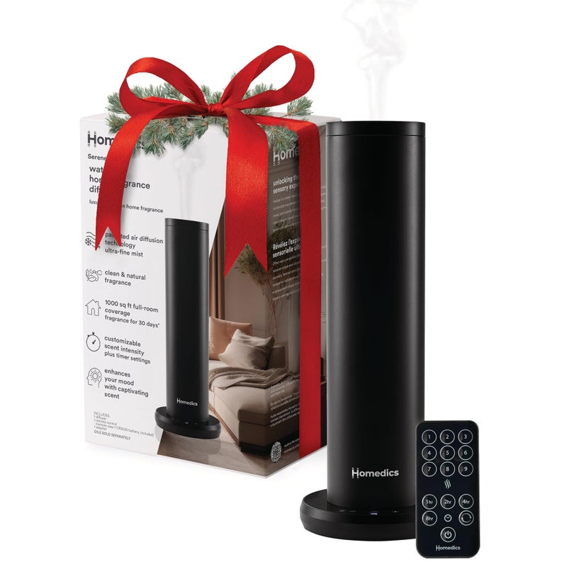 Homedics SereneScent Waterless Home Fragrance Diffuser, Use with Homedics SereneScent Oil (Sold Separately), Patented Air Diffusion Technology, Clean & Natural Fragrance, Enhances Mood, Large Rooms - Image 1
