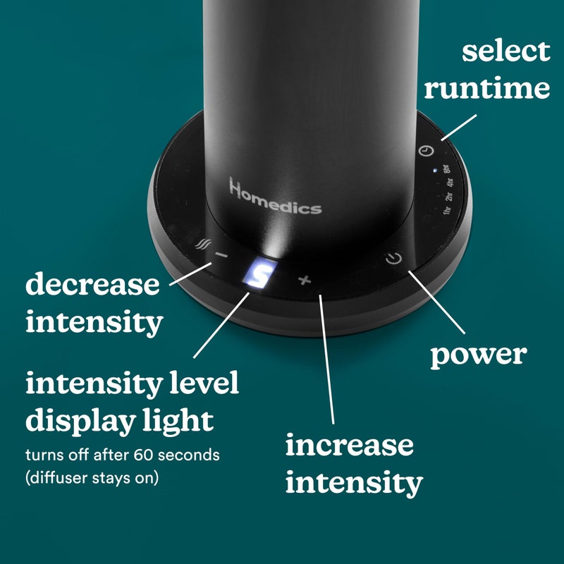 Homedics SereneScent Waterless Home Fragrance Diffuser, Use with Homedics SereneScent Oil (Sold Separately), Patented Air Diffusion Technology, Clean & Natural Fragrance, Enhances Mood, Large Rooms - Image 5