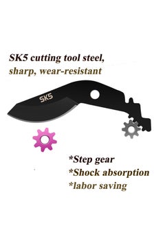 Excefore Pruning Shears for Gardening, 2 Pack Garden Shears, Premium Plant Shears, Garden Plant Clippers, Handheld Pruner for Florist Floral, Thorn Rose, Branch, Hedge, Purple  - Image 4