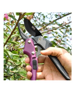 Excefore Pruning Shears for Gardening, 2 Pack Garden Shears, Premium Plant Shears, Garden Plant Clippers, Handheld Pruner for Florist Floral, Thorn Rose, Branch, Hedge, Purple  - Image 3