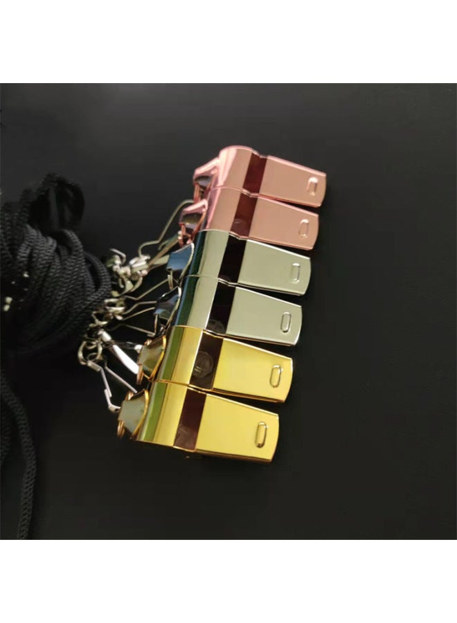 Generic Stainless Steel Whistle Sports Game Referee Whistle Cheer Outdoor Survival Necklace-Color:Elegant Black - Image 2