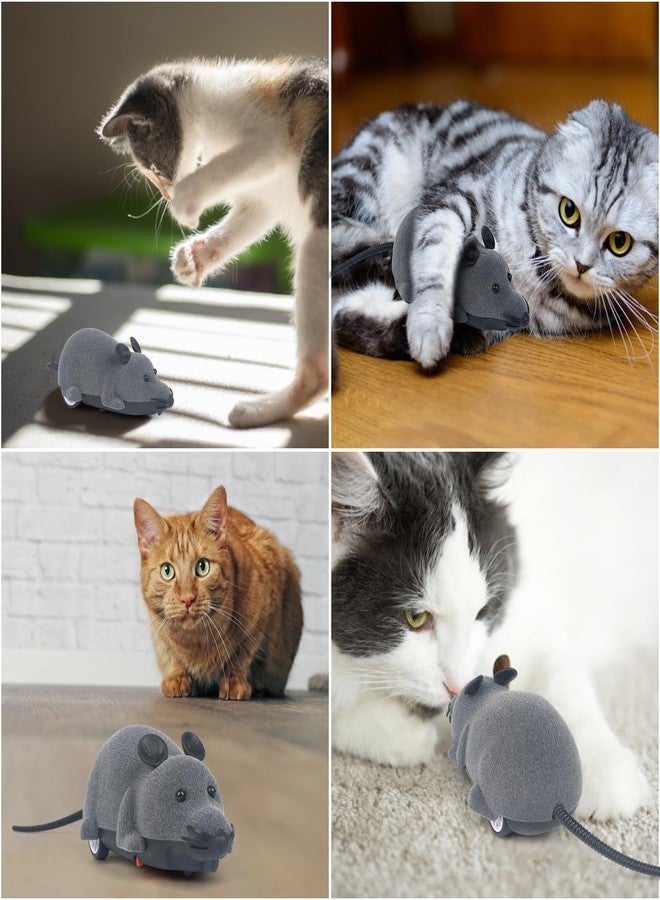 LUVI Fusicase Toys,Fusicase Fashion Cool Style New Remote Control Rat Mouse Wireless Toy for Cat Kitten Dog Pet Novelty Gift Trick/Playing with Cat(Gray) - Image 4