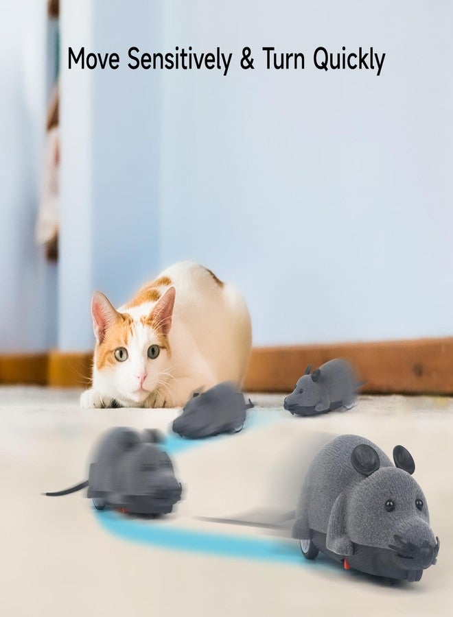 LUVI Fusicase Toys,Fusicase Fashion Cool Style New Remote Control Rat Mouse Wireless Toy for Cat Kitten Dog Pet Novelty Gift Trick/Playing with Cat(Gray) - Image 2