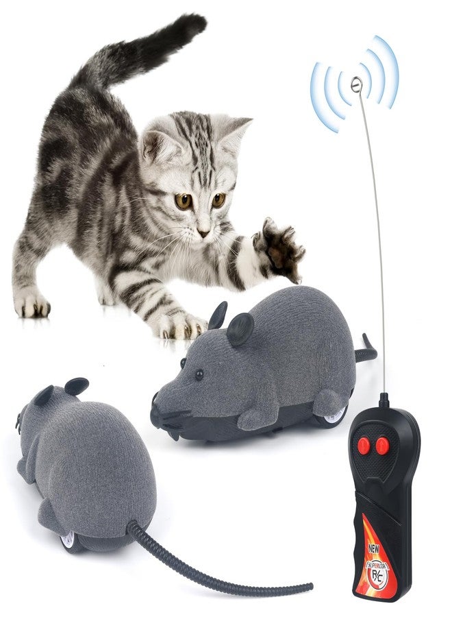 LUVI Fusicase Toys,Fusicase Fashion Cool Style New Remote Control Rat Mouse Wireless Toy for Cat Kitten Dog Pet Novelty Gift Trick/Playing with Cat(Gray) - Image 1