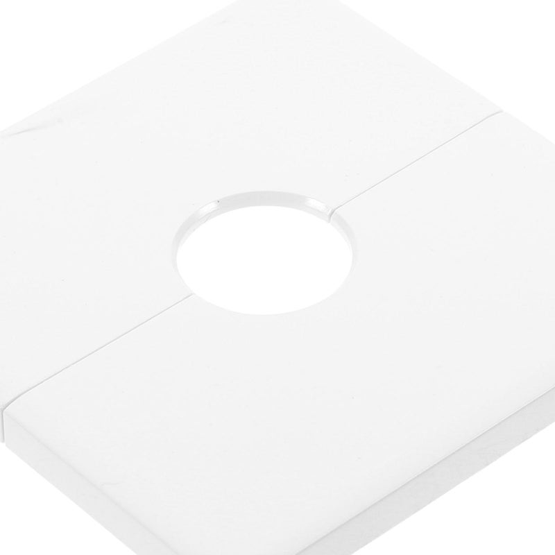 2 Pack Removable Adhesive Outlet Cover Plates with Cable Hole White Easy Installation - Image 4
