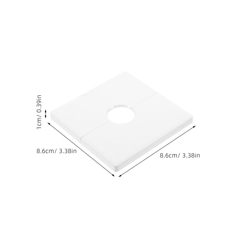 2 Pack Removable Adhesive Outlet Cover Plates with Cable Hole White Easy Installation - Image 3