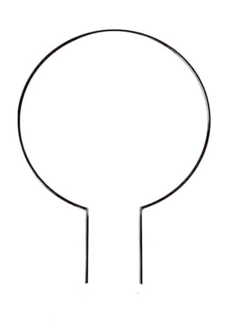 قاعدة معدنية لتسلق النباتات وتثبيتها، 26X36 سم – إطار معدني دائري لدعم النباتات - Image 2