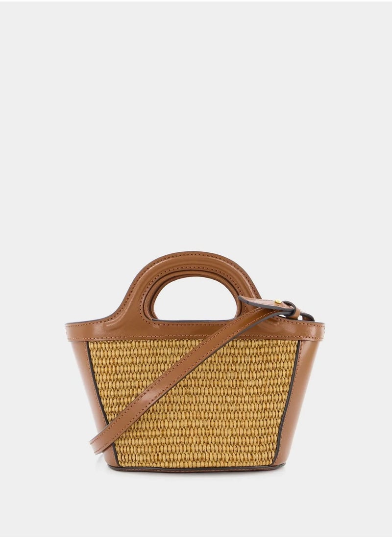 Mn Marni Mini Woven Tote Basket Bag Crossbody Bag  - Image 2