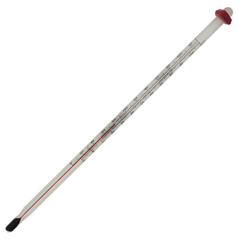 Thermometer World Home Brewing Thermometer for Brewing Wine and Beer - Glass Thermometer for Homebrew - Wine and Beer Making Equipment - Image 1