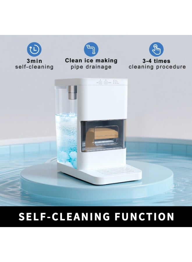 iTOMA Ice Ball Maker Machine , Smart Sensors, One-Touch Clean, 2 pcs in 50 Mins, Quiet Self-Cleaning Ice Machine with Ice Tong, for Cocktails & Whiskey, Countertop Ice Maker for Home/ Bar Party - Image 5