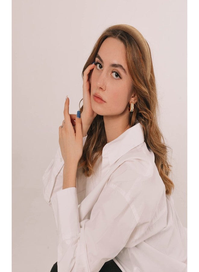 ACO-UINT 5 Pack Headbands for Women, Padded Soft Fabric Headbands, Fashion Sponge Head Bands for Hair Thick Headbands for Girls Hair Accessories - Image 3