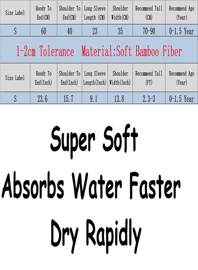 SZCQ روب استحمام للأطفال الرضع، روب استحمام للأطفال الرضع بتصميم ديناصور، روب استحمام للأطفال حديثي الولادة، منشفة للأطفال الصغار، ناعم للغاية وسريع الامتصاص - Image 3