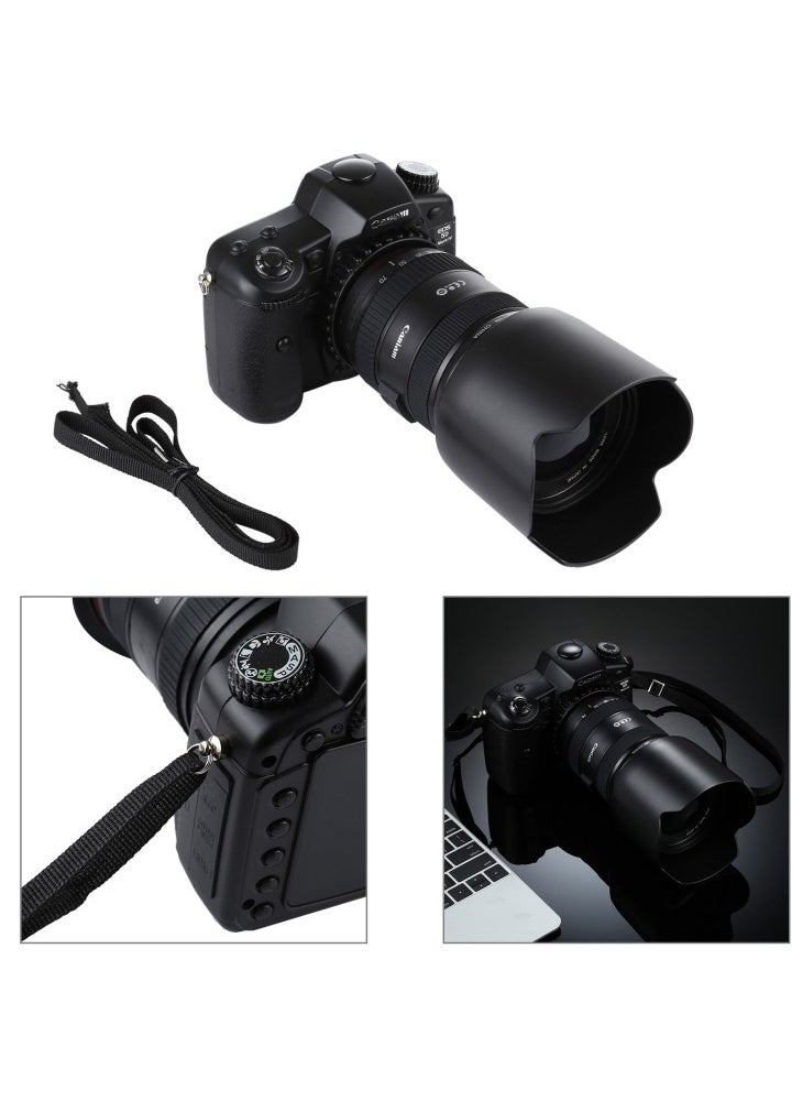 Generic Non-Working Dummy DSLR Camera Model Photo Studio Props with with 24-70 Lens & Hood for Canon EOS 5D Mark IV  - Image 4
