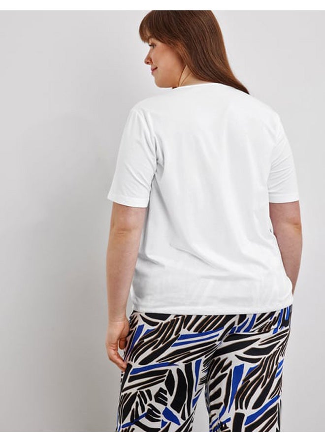 GERRY WEBER Short sleeve top with fringed details  - Image 5