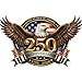 KATINAT 2pcs 250th Anniversary USA Car Decal Sticker 250 Anniversary USA Merchandise Patriotic 4th of July 17762026 American Flag Vinyl Bumper Stickers for Car Truck Window Laptop - Image 2