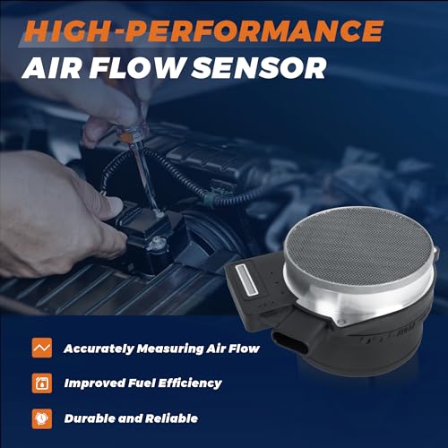 KUIPERAUTO Mass Air Flow Sensor Meter MAF Compatible for Chevrolet GMC Silverado Suburban Tahoe Yukon Avalanche Replace 25318411 AF10043 - Image 2