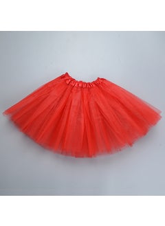 Generic New Adult Tutu Ballet Dance Skirt Bright red 