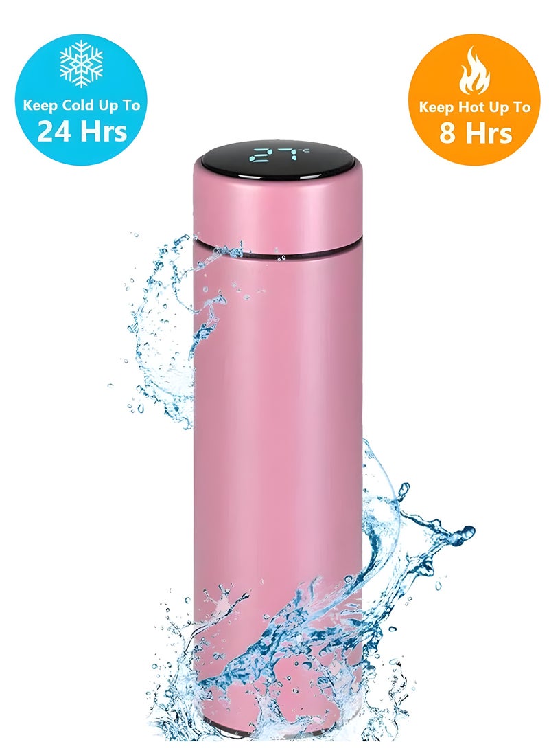 SP Smart Vacuum Flask And Water Bottle For Hot And Cold Drinks Keeps Your Drink Cold For 24 And Hot For 8 Hours With LED Temperature Display Stainless Steel Water Bottle Camping Flask  - Image 1