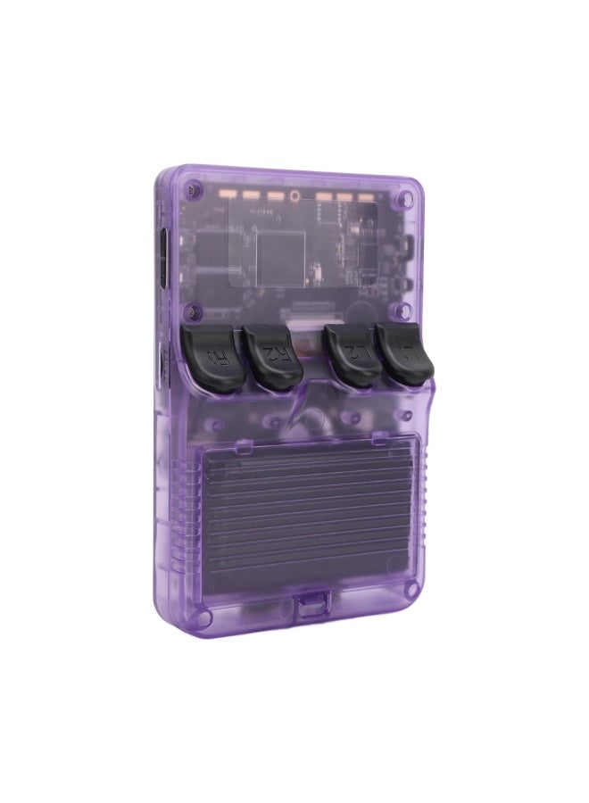 DIGI CORE R36S Game Console 3.5 Inch Portable Retro Game Console Built-in 15000+ Games With Open Source Linux System With 64GB Memory Card Video Games Console 3500mAh Battery IPS Screen Toys And Games For Kids And Adults Transparent Purple - Image 2