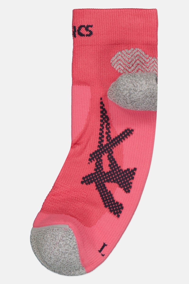asics Men 1 Pair Brand Logo Ankle Socks, Pink - Image 1