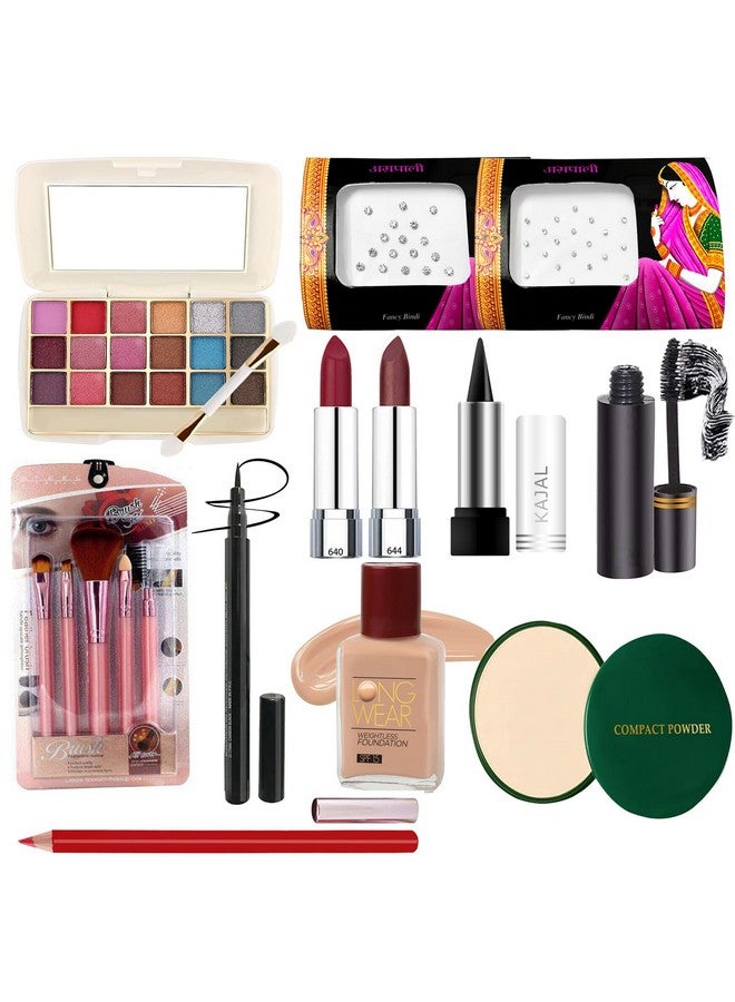 G4U Makeup Kit For Women & Girls With Eyeshadow | Foundation | Lipsticks | Compact | Mascara And More Beauty Products (Raksha Bandhan Gift Set) 40-44 - Image 1
