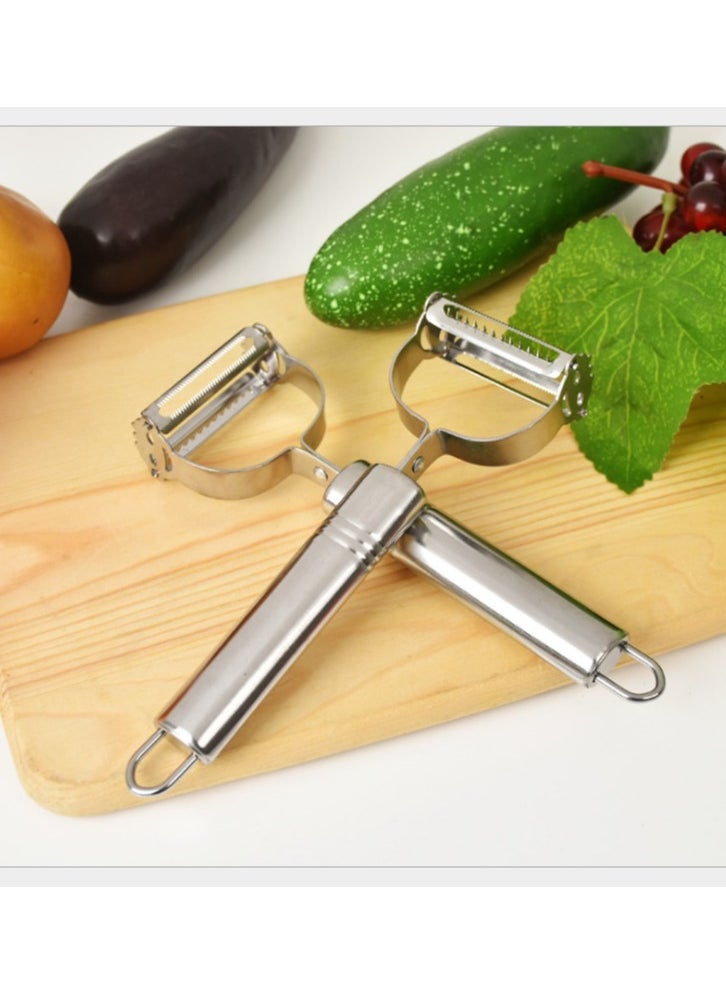 Generic - Stainless steel peeling knife, household multi-function peeling knife, fruit, vegetable, melon, potato peeling tool - Image 1