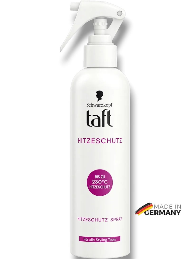 taft Schwarzkopf Taft Heat Protection Spray 250ml – 230°C Heat Shield, Anti-Frizz & Smooth Shine, Vegan & Silicone-Free - Image 1
