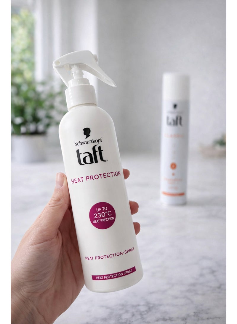 taft Schwarzkopf Taft Heat Protection Spray 250ml – 230°C Heat Shield, Anti-Frizz & Smooth Shine, Vegan & Silicone-Free - Image 3