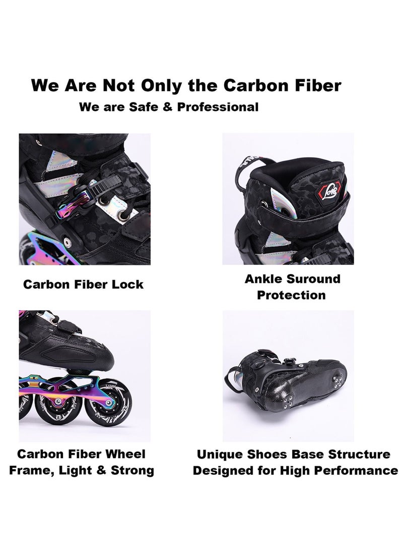 Inline Skating Shoes for Adults Professional Carbon Fiber Inline Skates