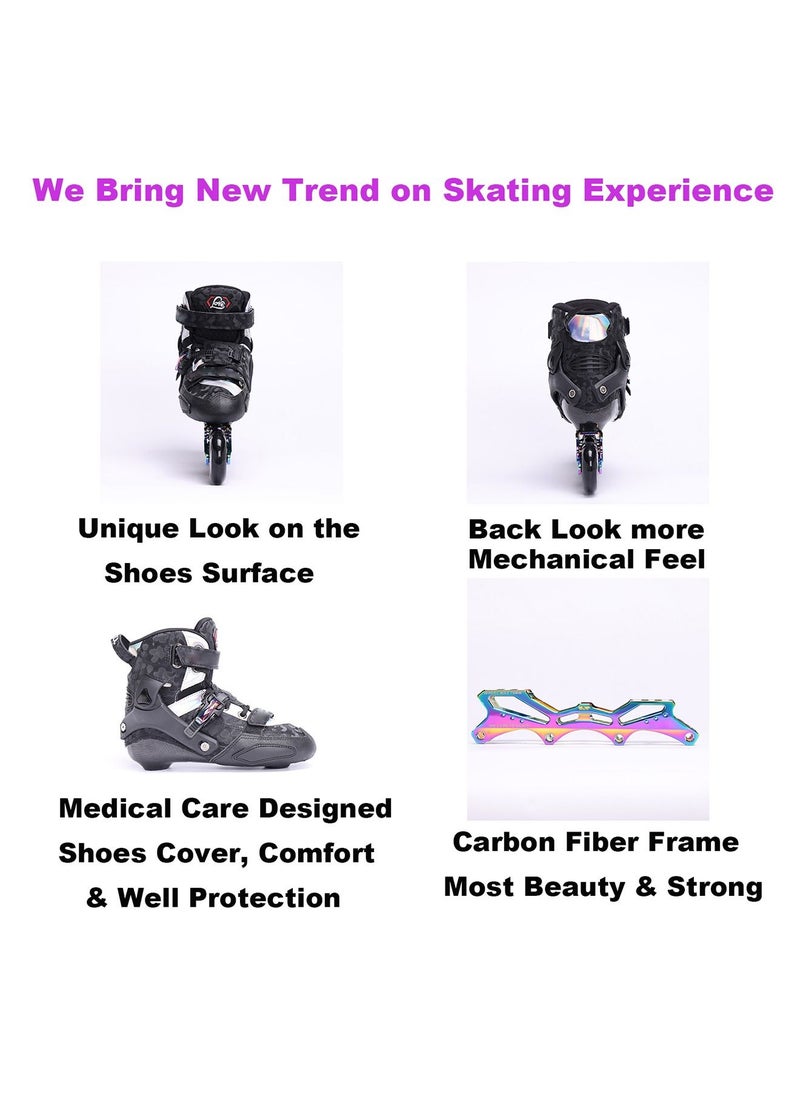 Inline Skating Shoes for Adults Professional Carbon Fiber Inline Skates