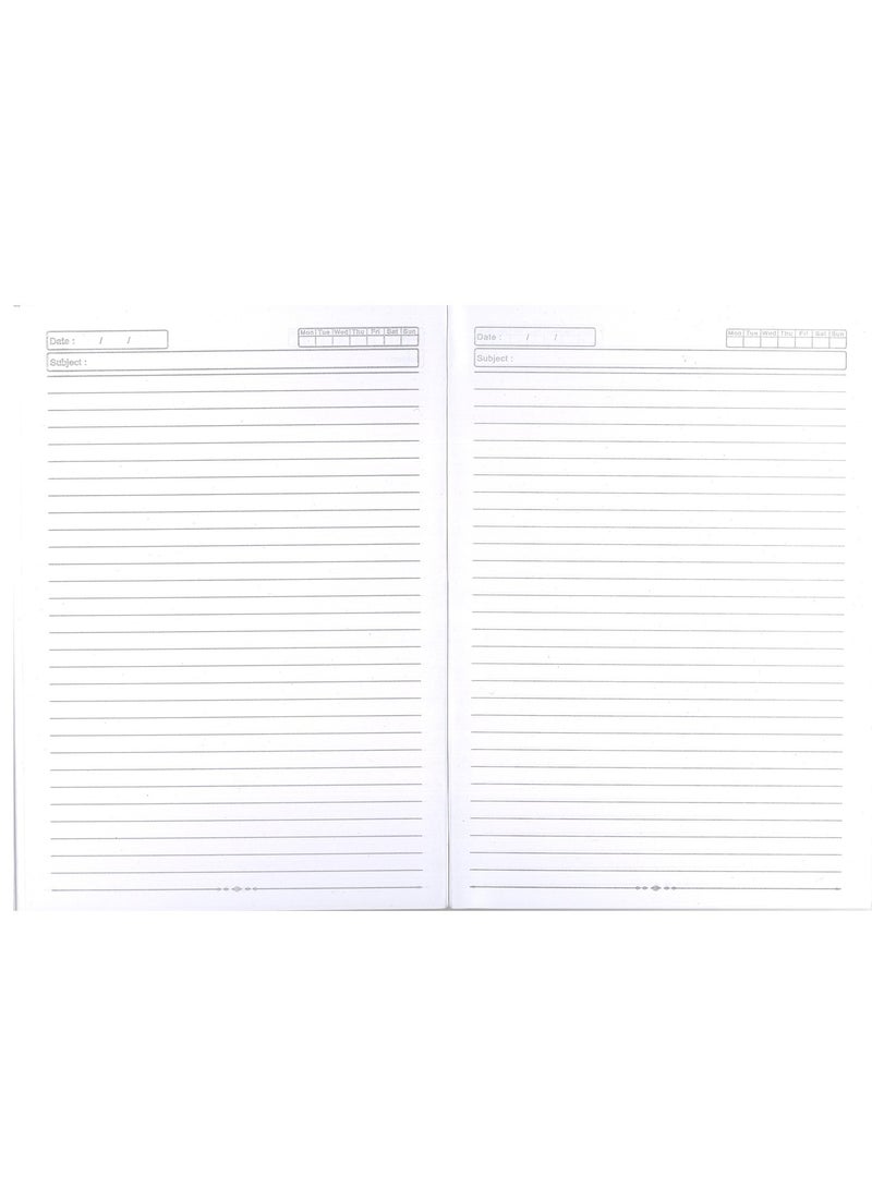 Psi دفتر ملاحظات بحجم A4 بغلاف مقوى يحتوي على 160 صفحة - Image 2