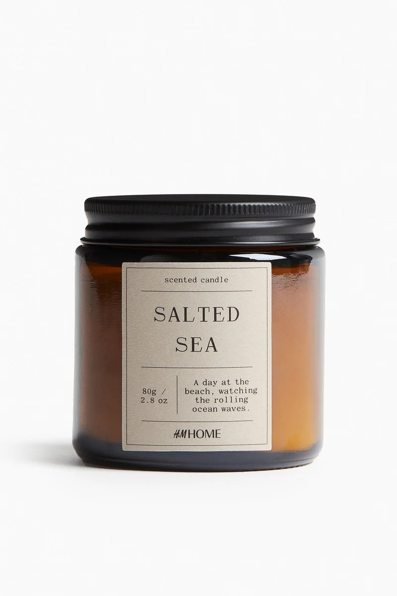 H&M Small scented candle in glass holder