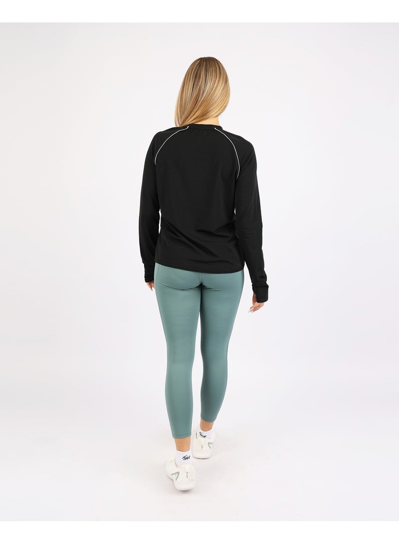 أتوم تيشيرت رياضي Atum Long Sleeve أسود - Image 4