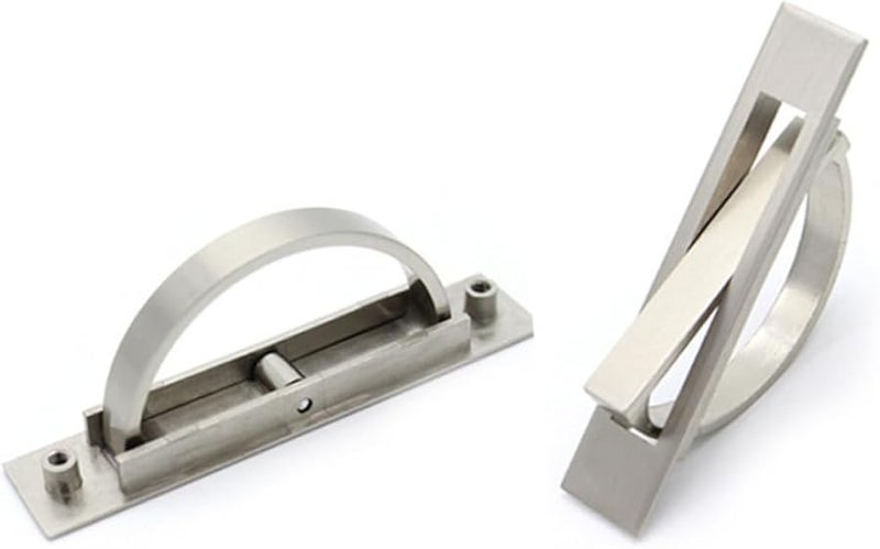 Sleek Silver Invisible Cabinet Handle Pulls For Wardrobe Drawer And Door - Image 3