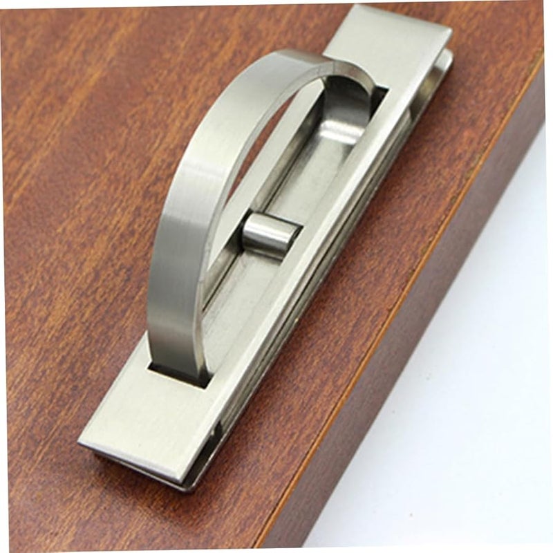 Sleek Silver Invisible Cabinet Handle Pulls For Wardrobe Drawer And Door - Image 4