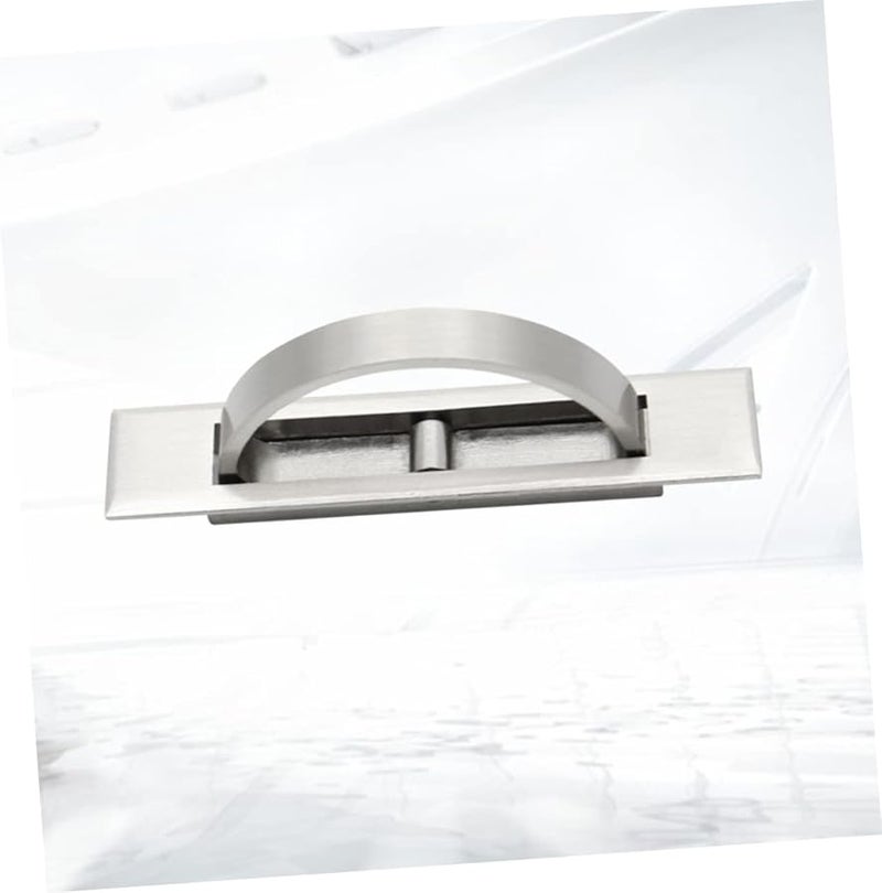 Sleek Silver Invisible Cabinet Handle Pulls For Wardrobe Drawer And Door - Image 5