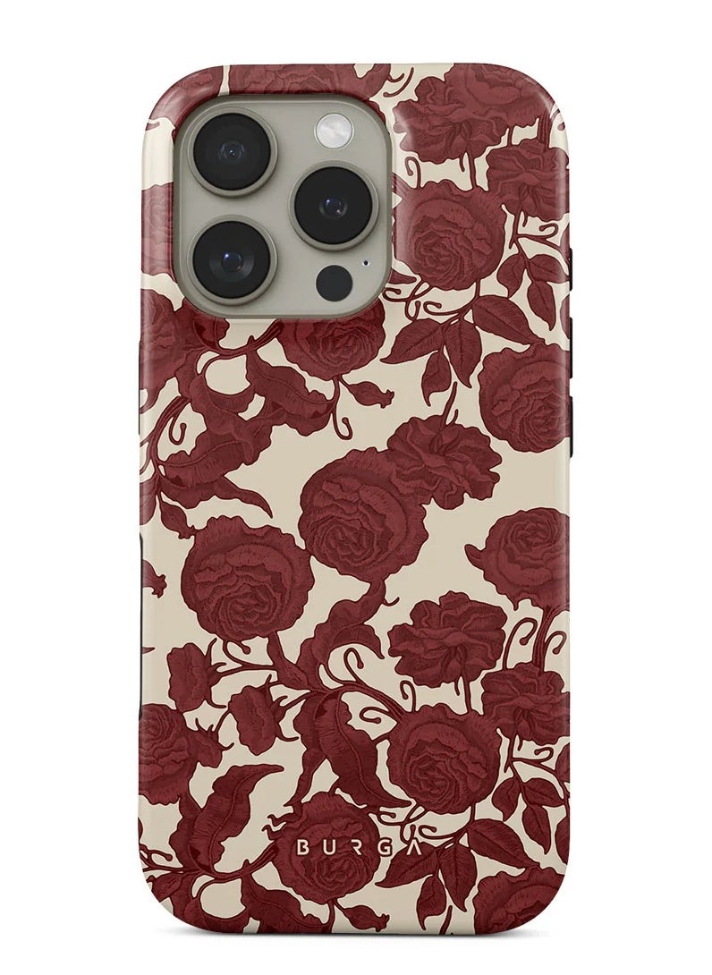 BURGA - iPhone 16 Pro Max Case, 2 Piece Hard Shell + TPU Interior, Shock Absorption, All Port Accessible, Raised Bezel For Screen & Camera Protection, Never Fading HQ Print, Tease Me - Image 1