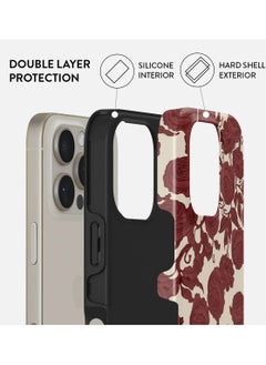 BURGA iPhone 16 Pro Max Case, 2 Piece Hard Shell + TPU Interior, Shock Absorption, All Port Accessible, Raised Bezel For Screen & Camera Protection, Never Fading HQ Print, Tease Me  - Image 2