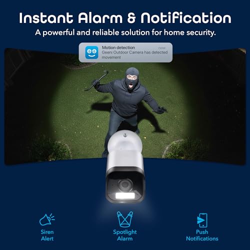 Geeni Hawk 3 4MP Smart Outdoor Security Camera 2-Pack – 2K Ultra HD WiFi Surveillance Cameras with Color Night Vision, 30m Long Range, 2-Way Audio, Motion Detection, & IP65 Weatherproof - Image 5