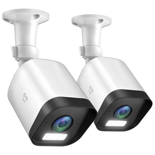 Geeni Hawk 3 4MP Smart Outdoor Security Camera 2-Pack – 2K Ultra HD WiFi Surveillance Cameras with Color Night Vision, 30m Long Range, 2-Way Audio, Motion Detection, & IP65 Weatherproof - Image 1
